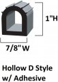 1 White Auto Rv Marine Trailer Self Adhesive Exterior Slide Out D Rubber Weather Seal 30 Foot