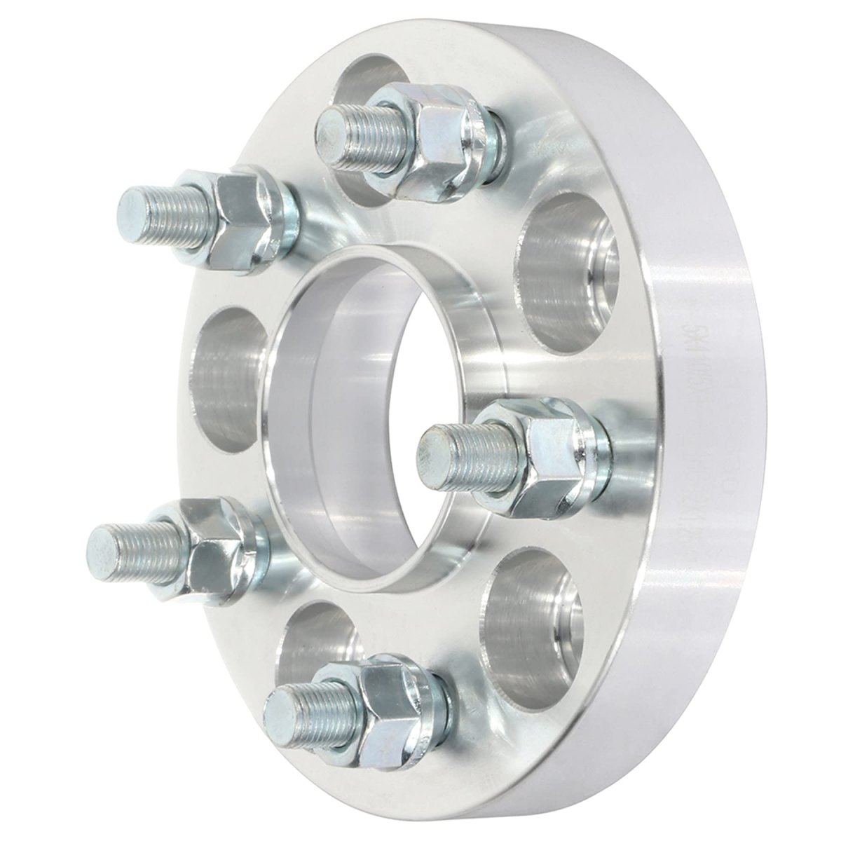 5x110 Hubcentric Wheel Spacers 1 In Thick 65 1mm Hub Bore 12x1 25 Studs For Dart 2013 2016 And Cherokee 2014 2018 Silver 5 Lug