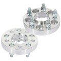 5x110 Hubcentric Wheel Spacers 1 In Thick 65 1mm Hub Bore 12x1 25 Studs For Dart 2013 2016 And Cherokee 2014 2018 Silver 5 Lug