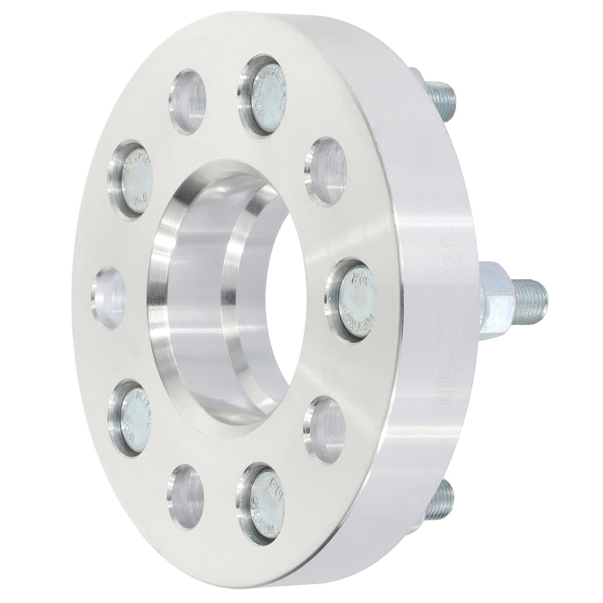 5x110 Hubcentric Wheel Spacers 1 In Thick 65 1mm Hub Bore 12x1 25 Studs For Dart 2013 2016 And Cherokee 2014 2018 Silver 5 Lug
