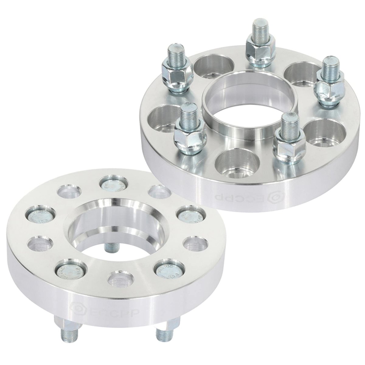 5x110 Hubcentric Wheel Spacers 1 In Thick 65 1mm Hub Bore 12x1 25 Studs For Dart 2013 2016 And Cherokee 2014 2018 Silver 5 Lug