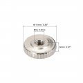 Uxcell Round Knurled Thumb Nuts Conector Lock Adjusting M3 Female Threaded Thin Type Nickel Plated Pack Of 20