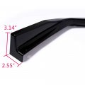 Compatible For Subaru Wrx Sti 2015-2020 Cs-style Painted Black Front Bumper Body Lip Splitter 3pcs