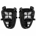 Hecasa 2pcs Fog Lights Compatible With 2019 2020 Kia Sorento Front Bumper Driving Lamp 4 Eyes Led Daytime Running Light Clear