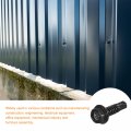 Uxcell 14 X 1 Hex Washer Head Self Drilling Screws 100pcs 410 Stainless Steel Sheet Metal Tapping For Wood Black