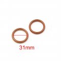 Uxcell 48 Pcs 39mm Outer Dia Motorcycle Exhaust Pipe Muffler Gasket Universal