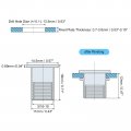 Uxcell 5 16-18 Rivet Nuts 50pcs Zinc Plated Carbon Steel Knurled Flat Head Threaded Insert For Metal Plastic