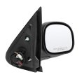 Chrome Passenger Side View Mirror With Power Adjustment Manual Folding W Cover Compatible For 2001-2002d For F-150 F85z17682gaa