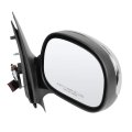Chrome Passenger Side View Mirror With Power Adjustment Manual Folding W Cover Compatible For 2001-2002d For F-150 F85z17682gaa
