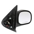 Chrome Passenger Side View Mirror With Power Adjustment Manual Folding W Cover Compatible For 2001-2002d For F-150 F85z17682gaa