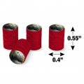 Panda Family Flute Valve Stem Caps For Tire Rim Wheel Aluminum Red