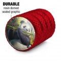 Panda Family Flute Valve Stem Caps For Tire Rim Wheel Aluminum Red