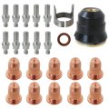 Plasma Cutter Torch Consumables Ipt60 23pcs 0 045 Replacement For Arccaptain Cut55 Non-hf Mp Cut60 50-60a By Blue Elf 