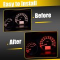 1 Set Dc 12v T5 3030 3smd Led Bulbs Light Red Universal For Car Dashboard Dash Instrument Panel