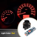 1 Set Dc 12v T5 3030 3smd Led Bulbs Light Red Universal For Car Dashboard Dash Instrument Panel