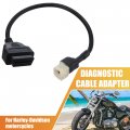 X Autohaux 13cm 0 43ft 4 Pin To Obdii Cable Cord Diagnostic Adapter Motorcycle Obd2 Scanner For Honda