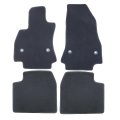 Floor Mats Carpet For Fiat 500l 2014 2020 4 Piece Set Black Velour And Plastic Interior Front Rear Row Direct Replacement 
