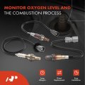 A-premium O2 Oxygen Sensor Compatible With Lexus Gs450h 2014-2015 3 5l Upstream Downstream 4-pc Set Replace 89465-08010