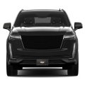 Cadillac 3d Crest Chrome Metal Logo On Real Black Carbon Fiber License Plate
