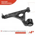 A-premium Front Right Lower Control Arm With Ball Joint Bushing Compatible Chevrolet Trax 2013-2022 Buick Encore Replace