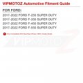 Vipmotoz Full Led Dually Tail Gate Braking Light Lamp Compatible With 2017-2022 Ford F250 F350 F450 F550 Superduty Dual Rear