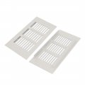Uxcell Wardrobe Cabinet 150mmx80mmx15mm Aluminum Alloy Air Vent Ventilation Grille 4pcs
