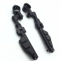 Xkh Group Motorcycle Black Short Angled Adjustable Peg Mounting Kit Flat End Foot For Honda Goldwing Vtx1300 Shadow Valkyrie