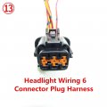 Replacement For Teana Altima Tiida Sylphy X-trail Qashqa March Headlight Steering Fog Lamp Small Stabilizer Connector Plug