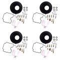 Cicitree 4sets Carburetor Repair Kit Diaphragm Float Compatible For Suzuki Gsf1200 Bandit 2001-2005