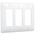 Taymac 5550w Paintable Masque Wall Plate Cover White 3-gang 