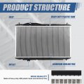 Dpi 13537 Factory Style 1-row Cooling Radiator Compatible With Acura Ilx 2016-2022 Aluminum Core