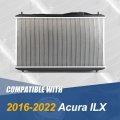 Dpi 13537 Factory Style 1-row Cooling Radiator Compatible With Acura Ilx 2016-2022 Aluminum Core