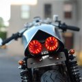 Httmt- Mt452- Smoke 40-led Motorcycle Tail Light Integrated Driving Brake Turn Signal Lamp