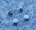 I5motorcycle Set Of Four Low-profile Chrome Bumper Plugs For 1 4 Front License Plate Bracket Bolt Holes 