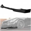 Hecasa Front Bumper Lip For 2008-2014 Infiniti G37 Sport Coupe Q60 X Non Splitter Spoiler Black 