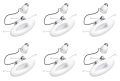 Relax Led Downlight Retrofit Kit 6 Pack Soft White 2700k 8 Watt 700 Lumens Trim For 5 In Or Recessed Can Lights Dimmable Indoor 