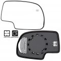 Aintier Passenger Side Exterior Mirror Replacement Glass With Heating Compatible 2002-06 For Chevy Avalanche 1500 2500 Suburban