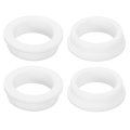 4pcs Rubber Grommets 1-15 16 50mm Drill Hole 1-9 40mm Id Top Hat Grommet White Silicone Plug Gasket For Wiring Automotive 