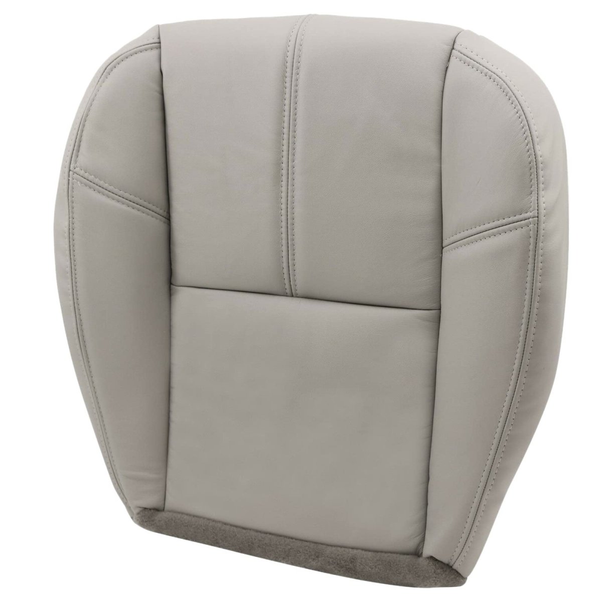 Bottom Seat Cover Gray Leather For Chevy Silverado Tahoe Suburban Avalanche Sierra Yukon 1500 2500 3500 2007 2008 2009 2010