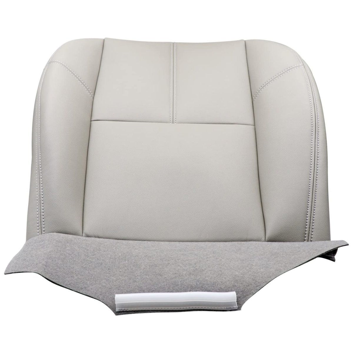 Bottom Seat Cover Gray Leather For Chevy Silverado Tahoe Suburban Avalanche Sierra Yukon 1500 2500 3500 2007 2008 2009 2010