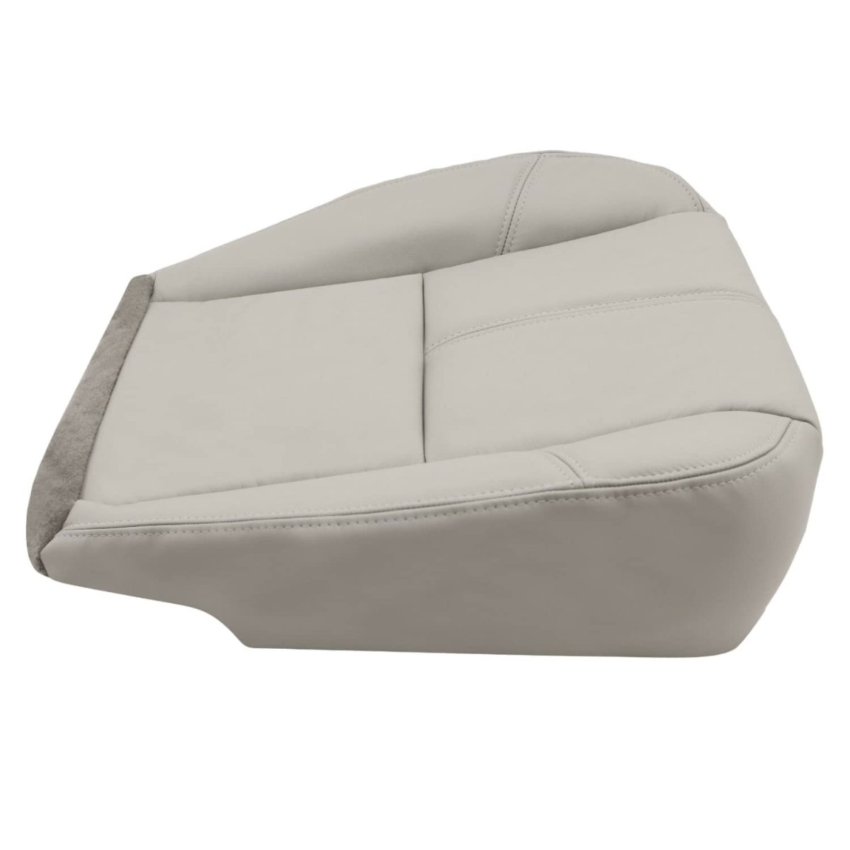 Bottom Seat Cover Gray Leather For Chevy Silverado Tahoe Suburban Avalanche Sierra Yukon 1500 2500 3500 2007 2008 2009 2010