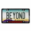 Ipick Image Made For Dodge Charger In Red Black Real Carbon Fiber 50 States License Plate Frame