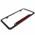 Ipick Image Made For Dodge Charger In Red Black Real Carbon Fiber 50 States License Plate Frame