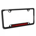Ipick Image Made For Dodge Charger In Red Black Real Carbon Fiber 50 States License Plate Frame