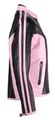 Womens Black And Pink Leather Motorcycle Jacket Size M Md Medium 