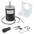 Wmycongcong Dc 12 24v 30w High Speed Cw Ccw Permanent Magnet Motor 12v 3500rpm And 37mm Dia Geared Mounting Bracket Holder W 