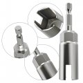 2 Pack Wing Nut Driver Set 1 4 In Hex Shank Power Socket Wrench For Panel Nuts Screws Eye C Hook And Bolt 13mm 19mm Sizes 