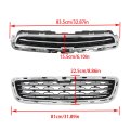 Munirater Front Lower Upper Grille Chrome Black Grill Replacement For 2014 2015 2016 Trax