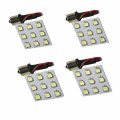 Hqrp 4-pack Ba15s Bayonet Base 9 Leds Smd 5050 Led Bulb Cool White Replacement For 93 1093 Bargman 30-78-533 Casita Rv Porch 