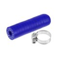 1 Set 6mm Id Silicone Coolant Cap With Clamp For Heater Bypass Vacuum Water Port Blue 